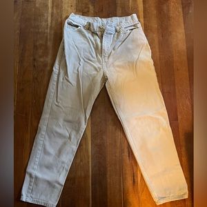 Faded Glory Petite Size 14 Tan Straight Leg Jeans